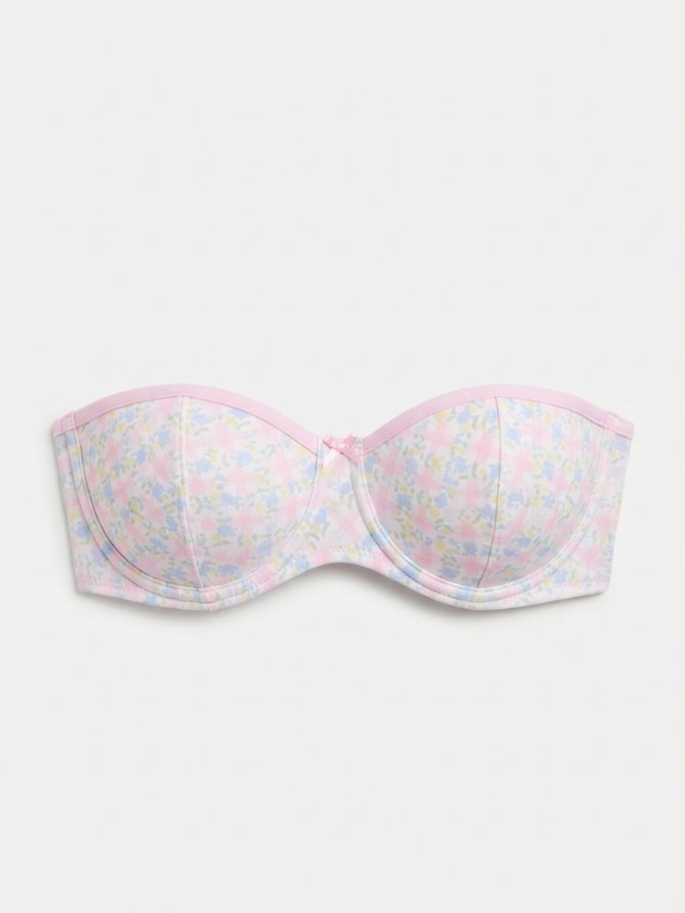 New! Frankie’s x PINK Daisy Pink Gingham Wired Bikini Top Size L-DD 34644